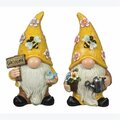 Youngs Resin Garden Gnome with Bee Design, 2 Assortment 73297